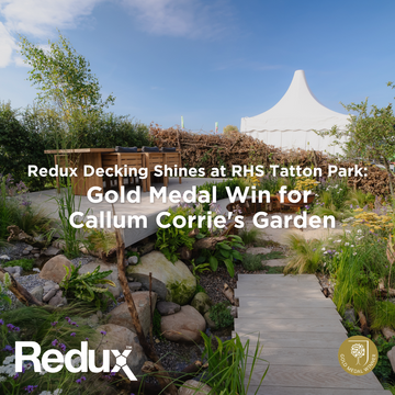 Redux Decking Shines at RHS Tatton Park: Gold Medal Win for Callum Corrie's Garden